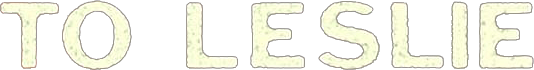 To Leslie logo