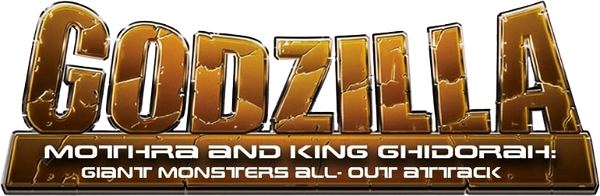Godzilla, Mothra And King Ghidorah Giant Monsters All-Out Attack (2001) logo