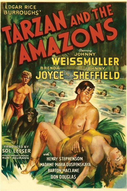Poster for Tarzan and the Amazons